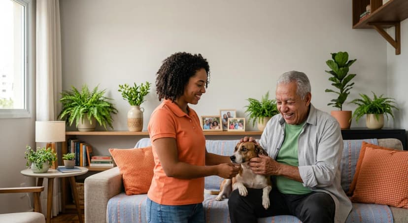 Visita com pet: por que levar o cachorro faz tanta diferença